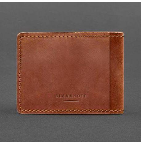 Кожаная обложка для удостоверения универсальная (светло-коричневая) кожа Crazy Horse