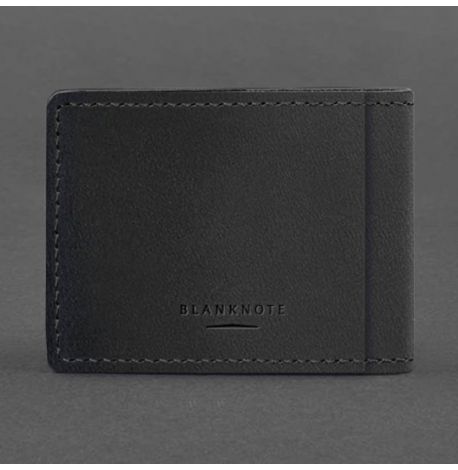 Кожаная обложка для удостоверения УБД (черная) 8,5x11,5, кожа Crazy Horse