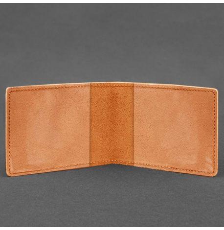 Шкіряна обкладинка для посвідчення УБД (світло-коричнева) 8x10,5, шкіра Crazy Horse