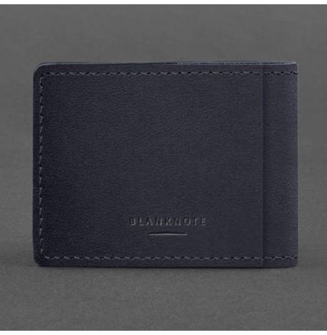 Шкіряна обкладинка для посвідчення УБД (темно-синя) 8,5x11,5, шкіра Crazy Horse