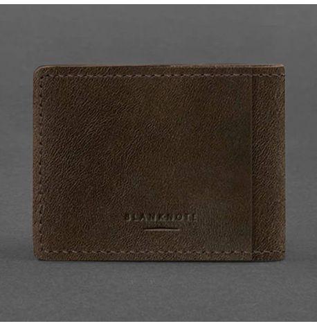 Шкіряна обкладинка для посвідчення УБД (темно-коричнева) 8x10,5, шкіра Crazy Horse