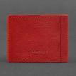 Шкіряна обкладинка для посвідчення УБД (червона) 8x10,5