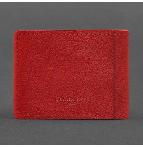 Шкіряна обкладинка для посвідчення УБД (червона) 8x10,5