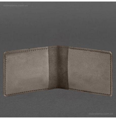 Кожаная обложка для удостоверения УБД 2.2 (темно-коричневая) 8х10,5, кожа Crazy Horse