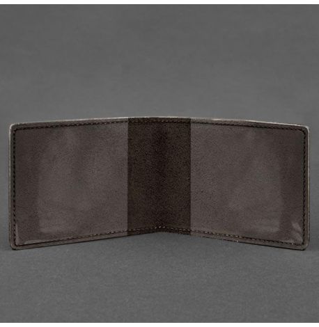 Кожаная обложка для разрешения на оружие (темно-коричневая) 7,8х10,2