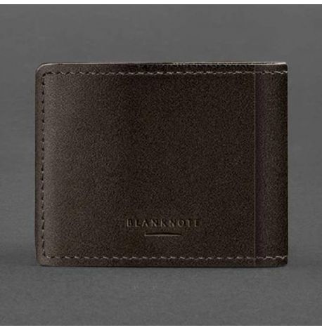 Кожаная обложка для разрешения на оружие (темно-коричневая) 7,8х10,2