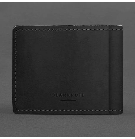 Кожаная обложка для разрешения на оружие (черная) 8,5х10,7, кожа Crazy Horse