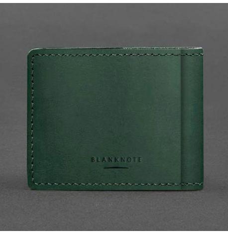 Кожаная обложка для разрешения на оружие (зеленая) 8,5х10,7, кожа Crazy Horse