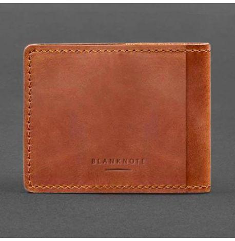 Кожаная обложка для разрешения на оружие (светло-коричневая) 7,8х10,2, кожа Crazy Horse