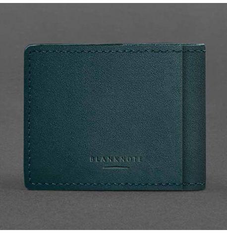 Шкіряна обкладинка для дозволу на зброю (зелена) 7,8х10,2