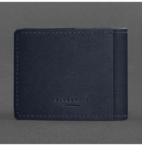 Шкіряна обкладинка для дозволу на зброю (темно-синя) 8,5х10,7