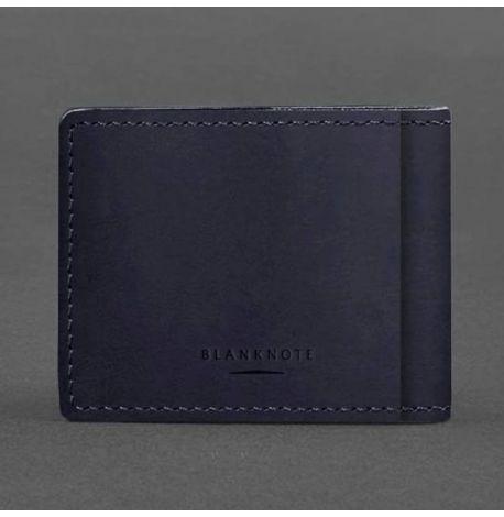 Кожаная обложка для разрешения на оружие (темно-синяя) 7,8х10,2, кожа Crazy Horse