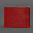 Шкіряна обкладинка для дозволу на зброю (червона) 7,8х10,2