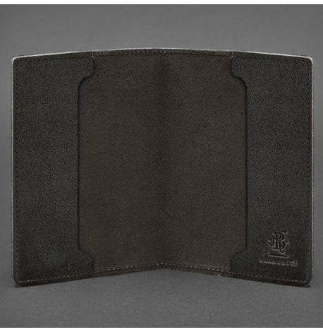 Шкіряна обкладинка для посвідчення офіцера 9.0 (темно-коричнева) шкіра Krast