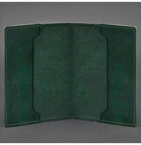 Шкіряна обкладинка для посвідчення офіцера 9.0 (зелена) шкіра Crazy Horse