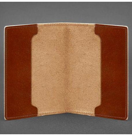 Кожаная обложка для удостоверения офицера 9.0 (светло-коричневая) кожа Krast