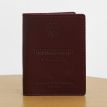 Кожаная обложка для удостоверения офицера 9.0 (бордовая) кожа Krast