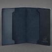 Кожаная обложка для военного билета 7.1 (темно-синяя) кожа Crazy Horse