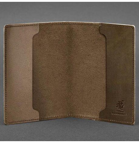 Шкіряна обкладинка для військового квитка 7.1 (темно-коричнева) шкіра Crazy Horse