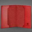 Шкіряна обкладинка для військового квитка 7.1 (червона)