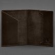 Шкіряна обкладинка для військового квитка 7.3 (темно-коричнева) шкіра Crazy Horse