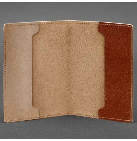 Обложка для военного билета офицера запаса 8.0 (светло-коричневая) 12х9,5