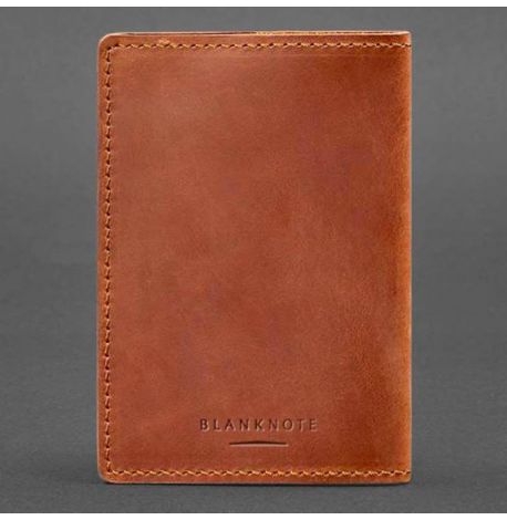 Обложка для военного билета офицера запаса 8.0 (светло-коричневая) 12,5х8,5, кожа Crazy Horse