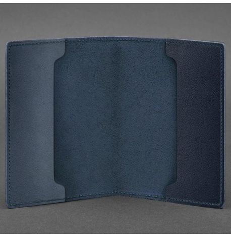 Обложка для военного билета офицера запаса 8.0 (темно-синяя) 12,5х8,5