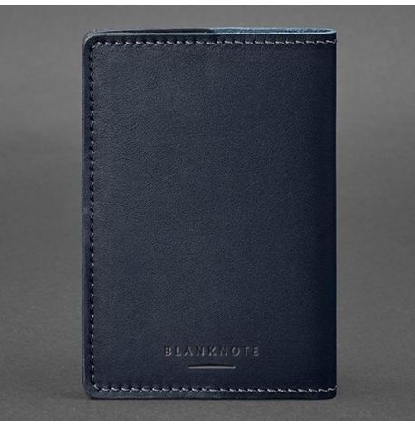 Обложка для военного билета офицера запаса 8.0 (темно-синяя) 12,5х8,5