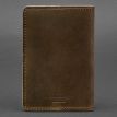 Обложка для военного билета офицера запаса 8.0 (темно-коричневая) 12х9,5, кожа Crazy Horse