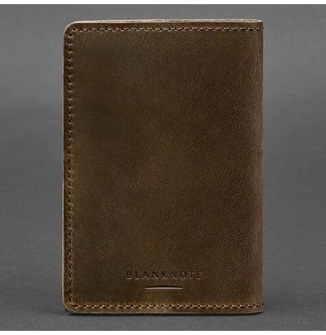 Обложка для военного билета офицера запаса 8.0 (темно-коричневая) 12х9,5, кожа Crazy Horse