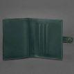Кожаная обложка-портмоне для удостоверения офицера 11.0 (зеленая) кожа Crazy Horse