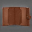 Шкіряна обкладинка-портмоне для посвідчення офіцера 11.0 (світло-коричнева) шкіра Crazy Horse