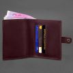 Кожаная обложка-портмоне для удостоверения офицера 11.0 (бордовая) кожа Crazy Horse