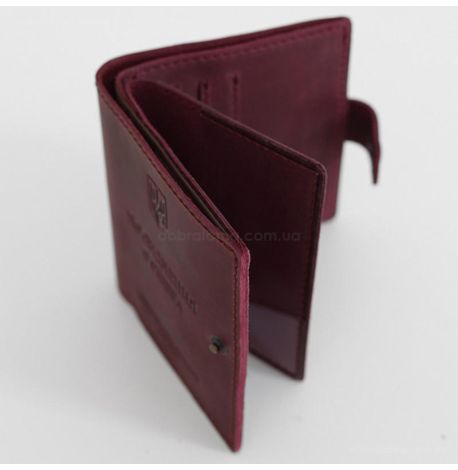 Кожаная обложка-портмоне для удостоверения офицера 11.0 (бордовая) кожа Crazy Horse