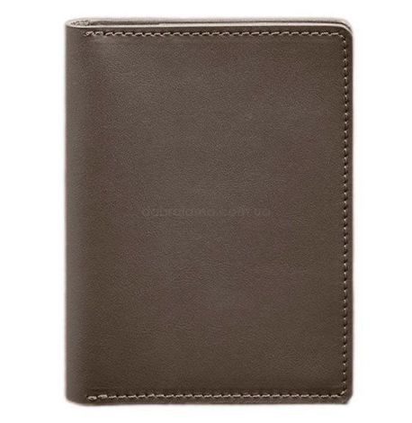 Шкіряна обкладинка-органайзер для документів 6.1 (темно-бежева), шкіра Krast