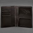 Шкіряна обкладинка-органайзер для документів 6.1 (темно-коричнева), шкіра Krast