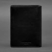 Шкіряна обкладинка-органайзер для документів 6.1 (чорна), шкіра Krast