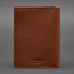 Кожаная обложка-органайзер для документов 6.1 (светло-коричневая), кожа Krast