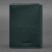 Шкіряна обкладинка-органайзер для документів 6.1 (зелена), шкіра Krast