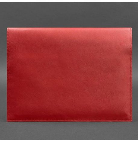 Шкіряна папка для документів А4 на магнітах (червона)