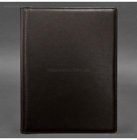 Шкіряна папка для документів на підпис (темно-коричнева)