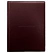 Кожаная папка для документов на подпись (бордовая)
