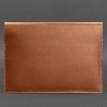 Кожаная папка для документов А4 на магнитах (светло-коричневая)
