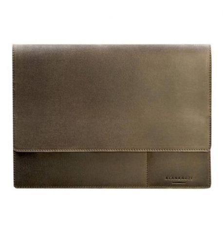 Кожаная папка для документов А4 на магнитах (темно-коричневая)