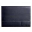 Кожаная папка для документов А4 на магнитах (темно-синяя)
