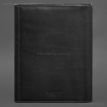 Кожаная папка для документов А4 «Семейная» на магнитах (черная)