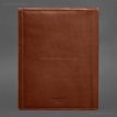 Шкіряна папка для документів А4 «Сімейна» на магнітах (світло-коричнева)