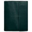 Шкіряна папка для документів А4 «Сімейна» на магнітах (зелена)