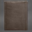 Шкіряна папка для документів А4 «Сімейна» з сегрегатором на магнітах (темно-бежева)